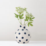 Fian ceramic polka dot vase