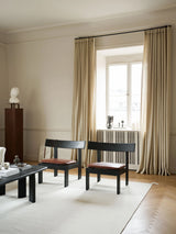 Bouclé curtain fabric sample – sand