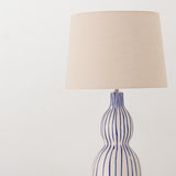 Gavisa large table lamp with linen lampshade