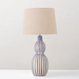 Gavisa large table lamp with linen lampshade