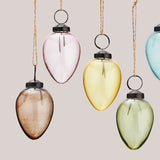 Sabina glass eggs, set of 6 (3 left)