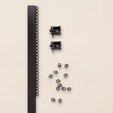 Custom length curtain track - black