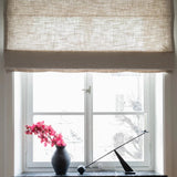 Linen roman blind - sand