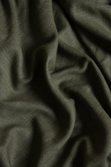 Linen café curtain, double pole - Khaki