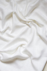 Linen café curtain, double pole - Pure White