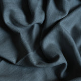 Linen café curtain - Petrol