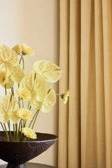 Linen curtain - Oat yellow