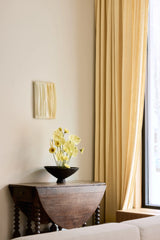 Linen curtain - Oat yellow