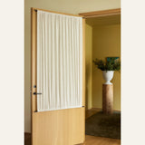 Bouclé café curtain, double pole - Off White