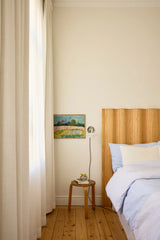 Linen curtain - Ivory - Blackout Lined