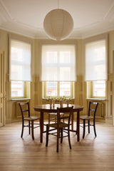 Sheer linen soft roman blind - sand