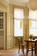 Sheer linen soft roman blind - sand