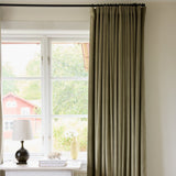 Velvet curtain - khaki