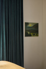 Velvet curtain - petrol