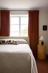 Velvet curtain - Terracotta