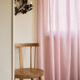 Sheer linen curtain - pink