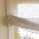 Sheer linen soft roman blind - grey