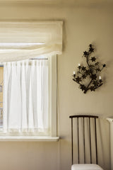 Sheer linen soft roman blind - off-white