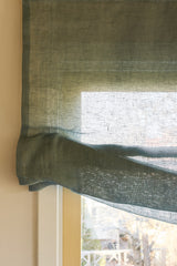 Sheer linen soft roman blind - petrol