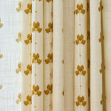 Sweet Pea Linen Wave Ruffle Café Curtain - Mustard