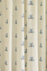 Sweet pea Linen curtain - Dove Blue