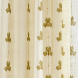 Sweet Pea Linen Wave Ruffle Café Curtain - Olive Green