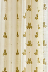 Sweet Pea Linen Curtain - Olive Green