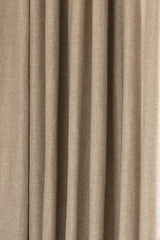 Linen Café Curtain With Rings - Sand