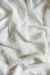 Sheer Linen café curtain - off-white