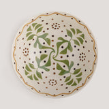 Heikki hand painted stoneware serving bowl, medium