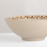 Heikki hand painted stoneware serving bowl, medium