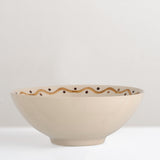 Heikki hand painted stoneware serving bowl, medium