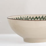 Heikki hand painted stoneware serving bowl, medium