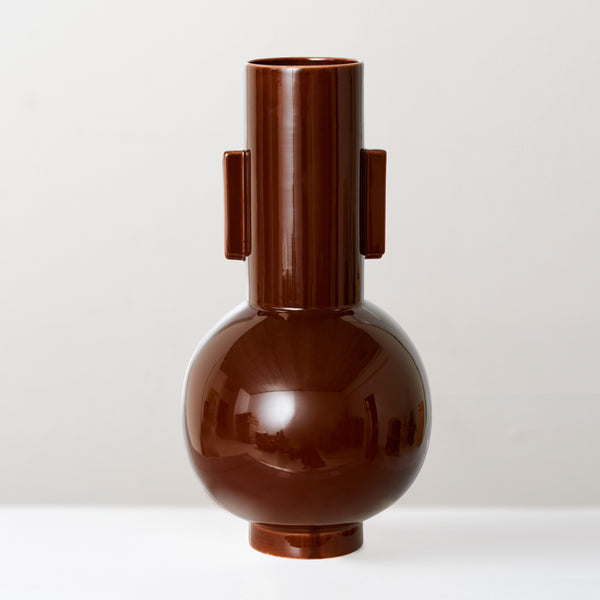 HKLiving Large Ceramic vase, Espresso
