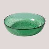 HKLiving emerald glass fruit bowl