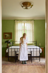 Sweet Pea Linen Curtain - Olive Green