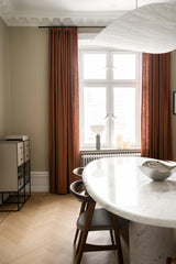 Linen curtain - Terracotta