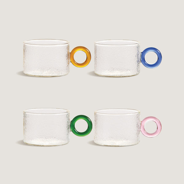 Chiquito glasses, multicolour, set of 4