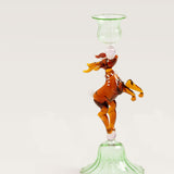Reindeer hand-blown Glass candle holder