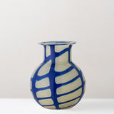 Kiran hand painted glass vase