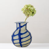 Kiran hand painted glass vase