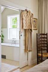Sheer Linen café curtain - off-white