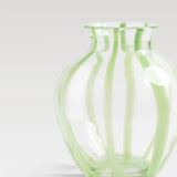 Yogu Stripe Vase, Green