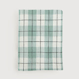 Lilla Check kitchen tea towel, pale green (4 left)