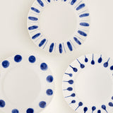 Linora stoneware dinner plate, indigo, set of 3