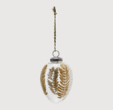 Löv large petal handmade glass decorative egg