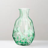 Alva glass water jug, sea green