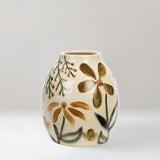 Alinne hand-painted stoneware vase