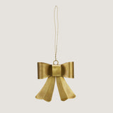 Bella Hanging brass bow ornament
