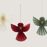 Enya Hanging paper angel ornaments, set of 3
